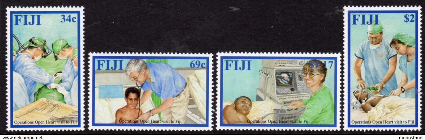 Fiji 2002 'Operation Open Heart' Set Of 4, MNH, SG 1174/7 (BP2) - Fiji (1970-...)