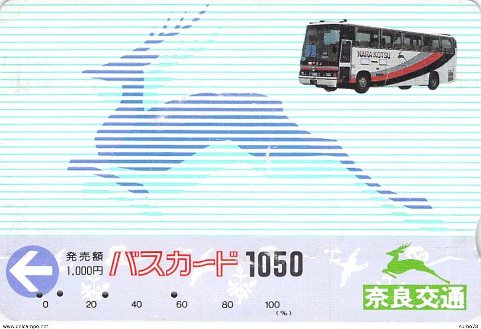 BUS - AUTOBUS - CAR - TRAMWAY -- Carte Prépayée Japon - Cars