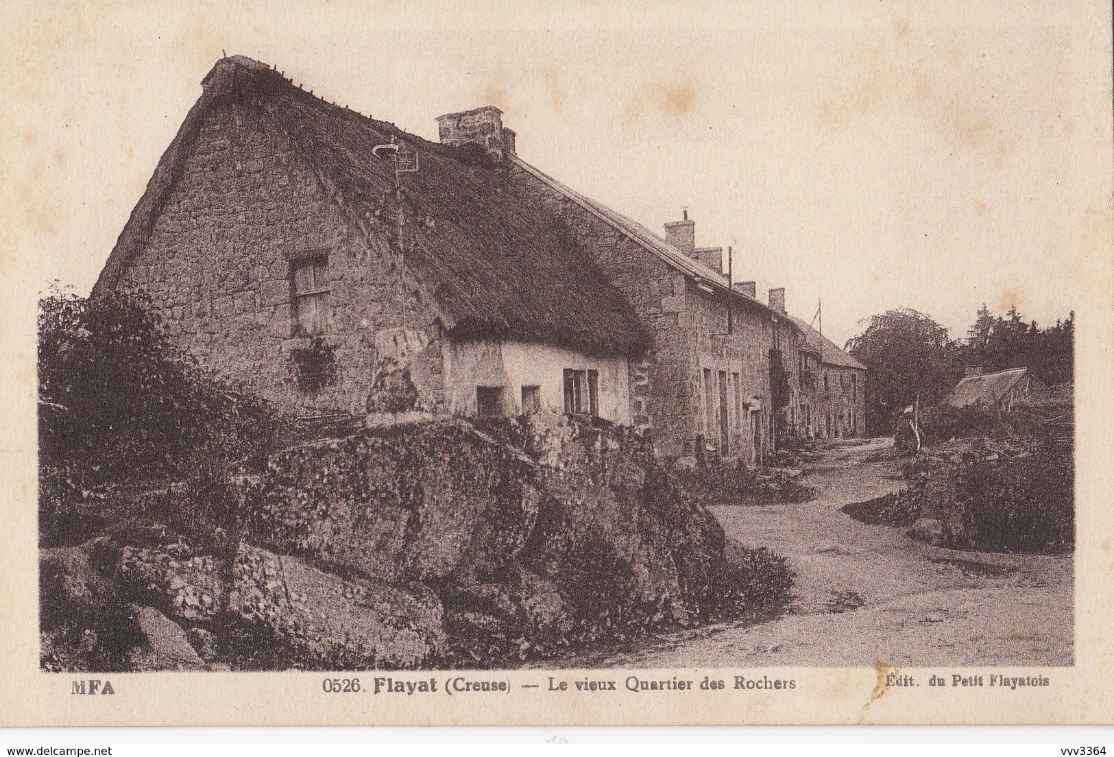 FLAYAT (Creuse): Le Vieux Quartier Des Rochers - Autres & Non Classés