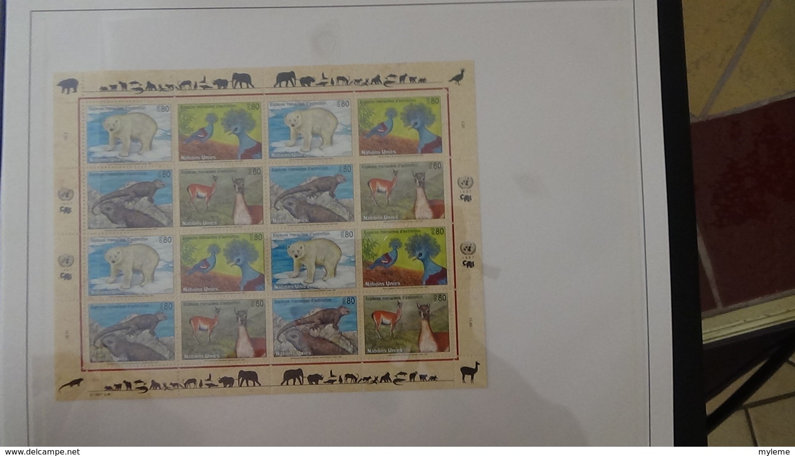 Timbres et blocs ** des Nations Unies. PORT 13.35 EUROS OFFERTS Voir commentaires