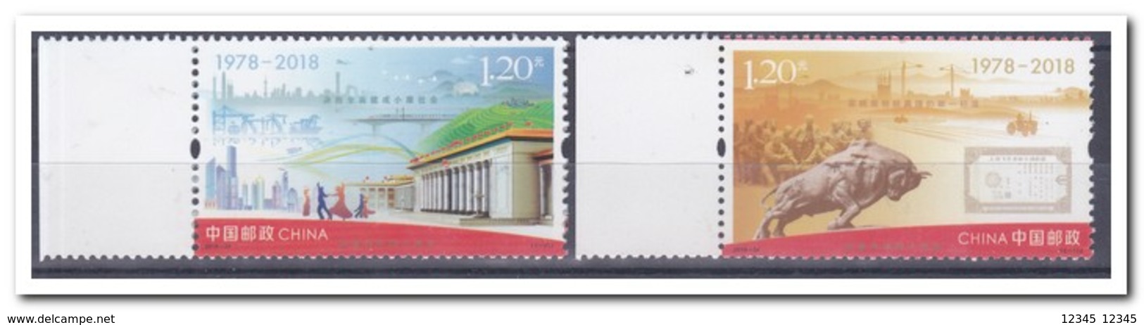 China 2018, Postfris MNH, 2018-34, 40th Reform - Ongebruikt