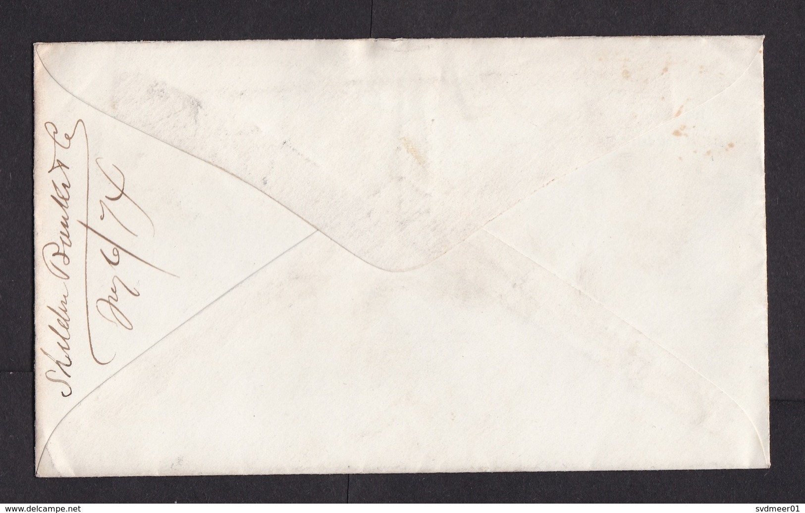 USA: Stationery Cover, 1874?, Bold Cancel New York (minor Discolouring) - Brieven En Documenten