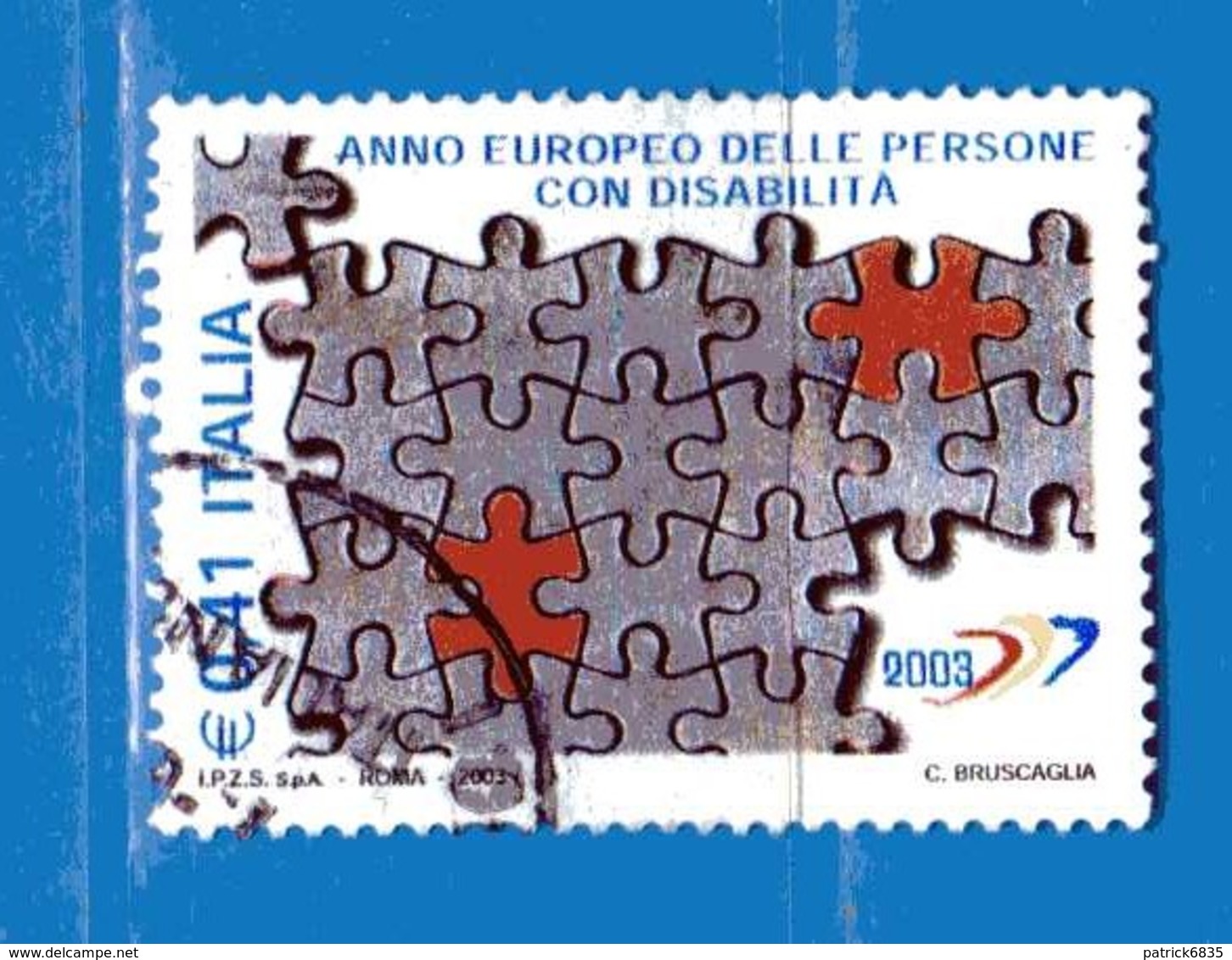 Italia °- Anno 2003 - DISABILITA' . USATO. Unif 2708.  Vedi Descrizione - 2001-10: Used