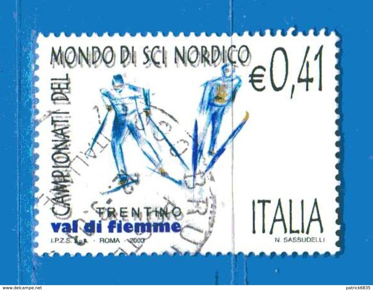 Italia °- Anno 2003 - SCI NORDICO . USATO. Unif 2709.  Vedi Descrizione - 2001-10: Used