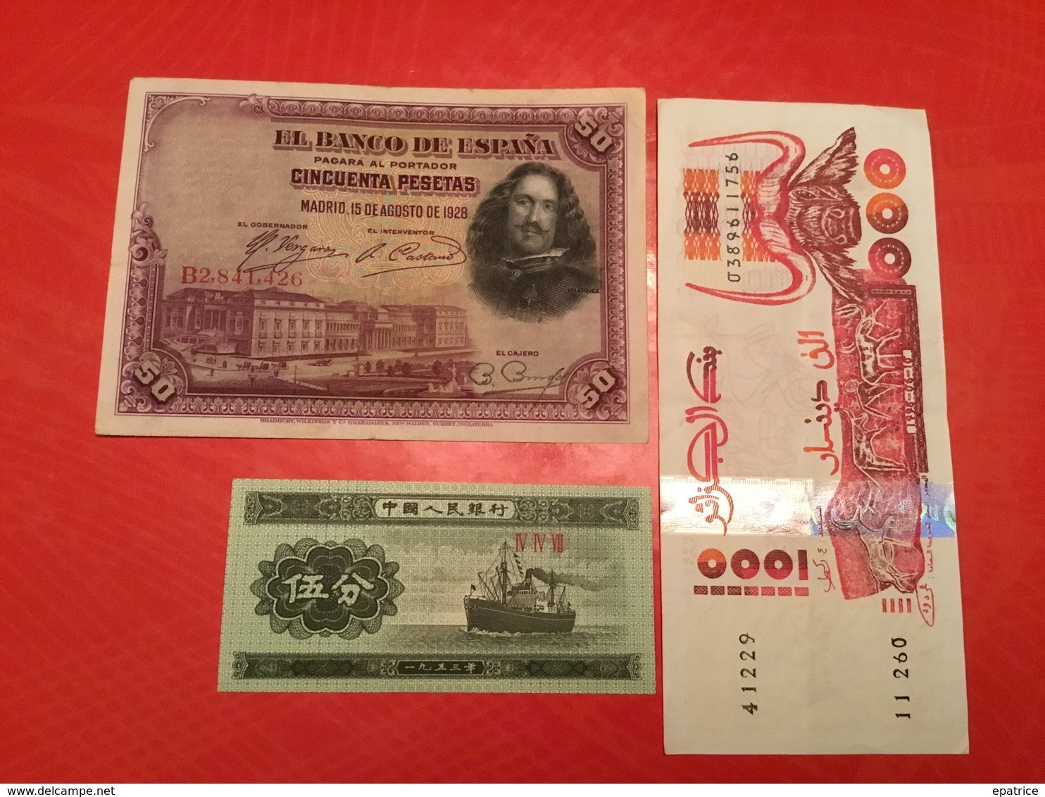 LOT DE 3 Billets Voir Le Scan - Lots & Kiloware - Banknotes