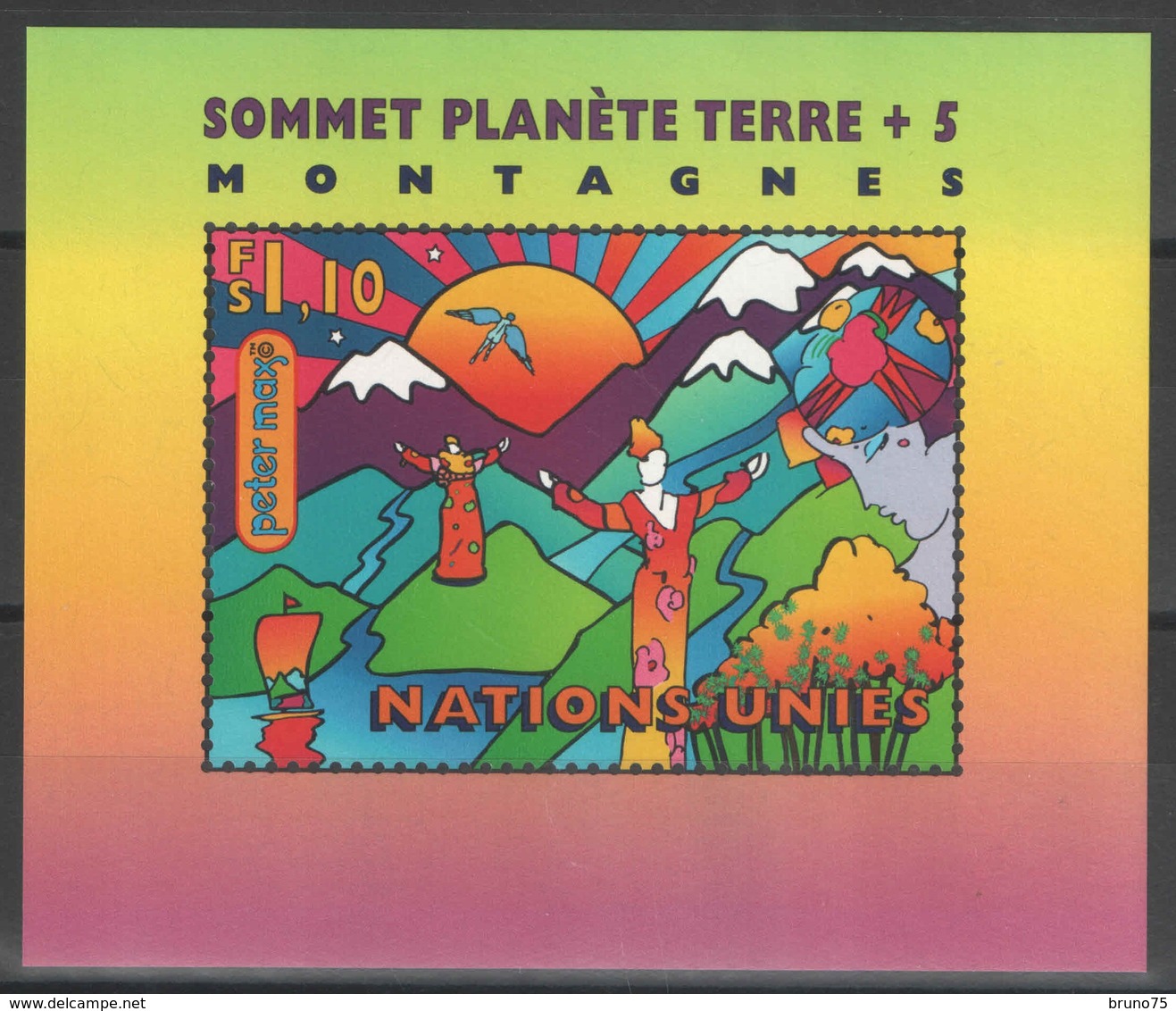 Nations Unies (Genève) - Blocs-feuillets - YT 9 ** MNH - 1997 - Sommet Planète Terre - Blocs-feuillets