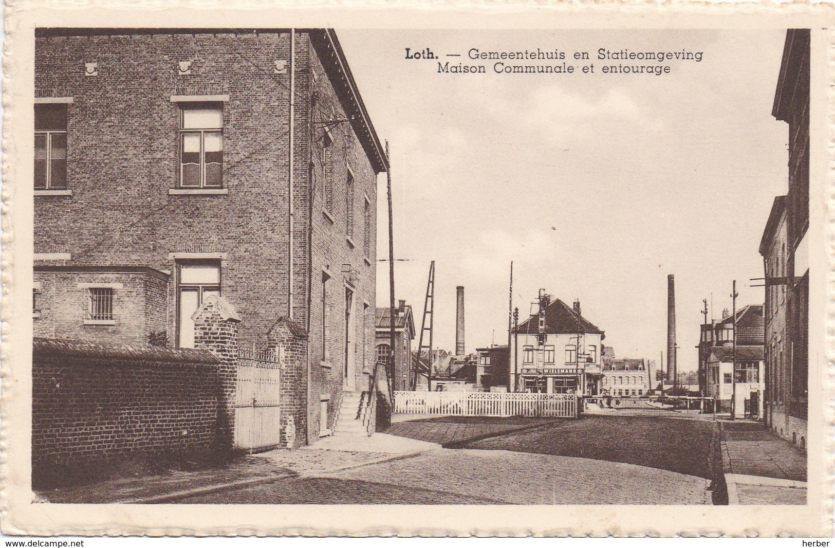 LOTH - LOT - BEERSEL - Gemeentehuis En Statieomgeving - Maison Communale T Entourage - 1920-1930 - Dworp - Beersel