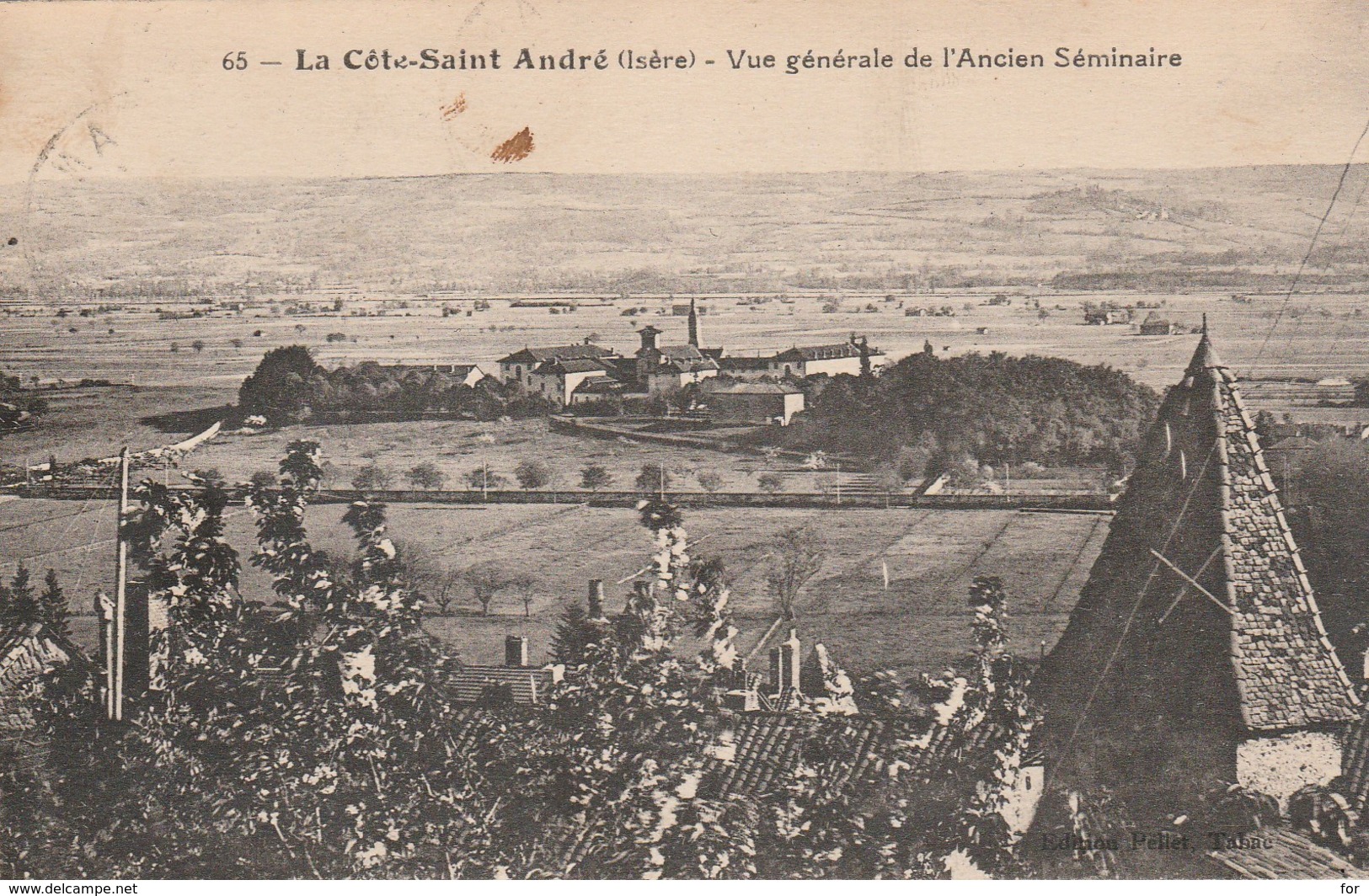 Isère : LA COTE-SAINT-ANDRE : Vue Générale De L'ancien Séminaire - La Côte-Saint-André