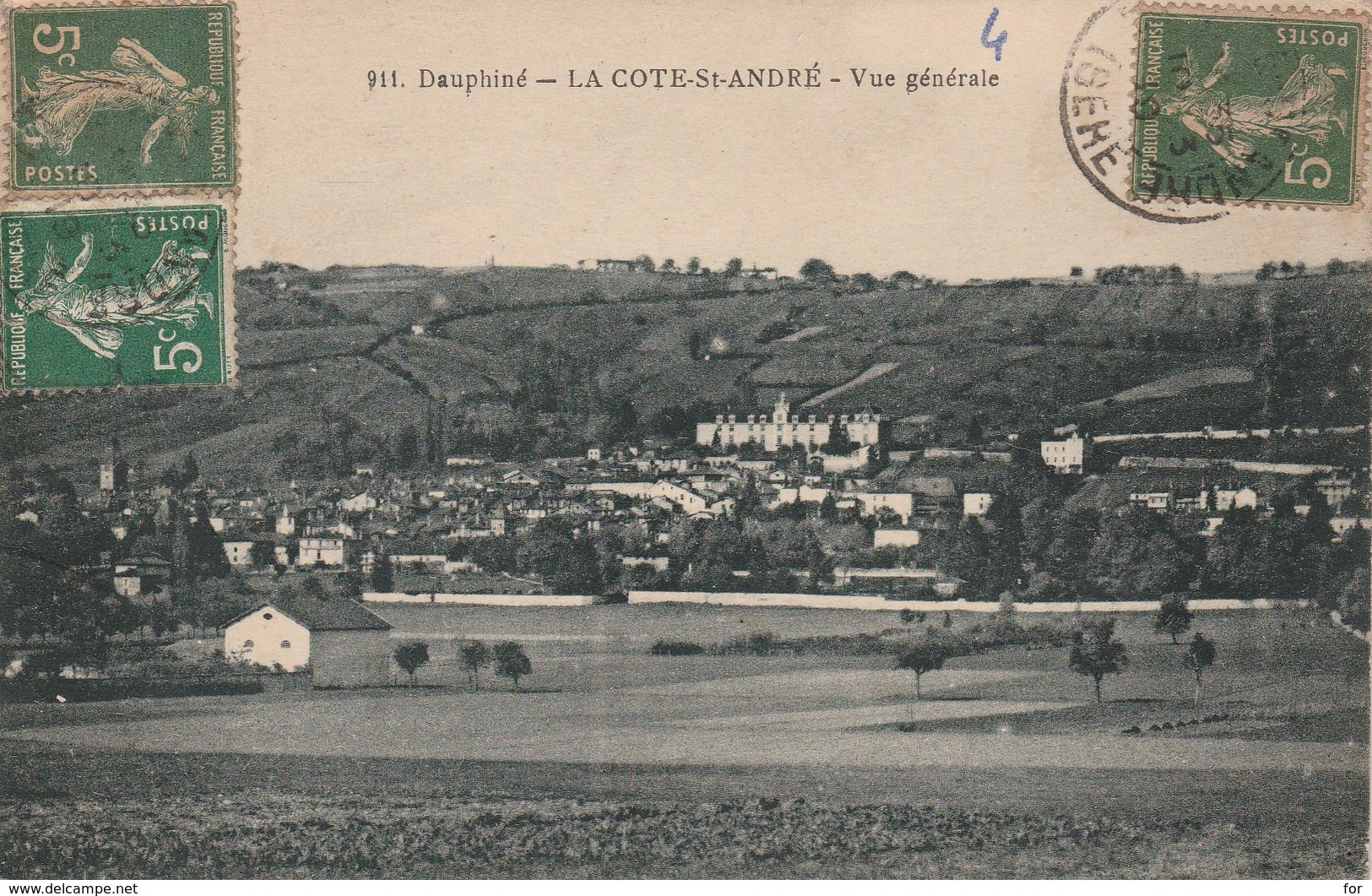 Isère : LA COTE-SAINT-ANDRE : Vue Générale - La Côte-Saint-André