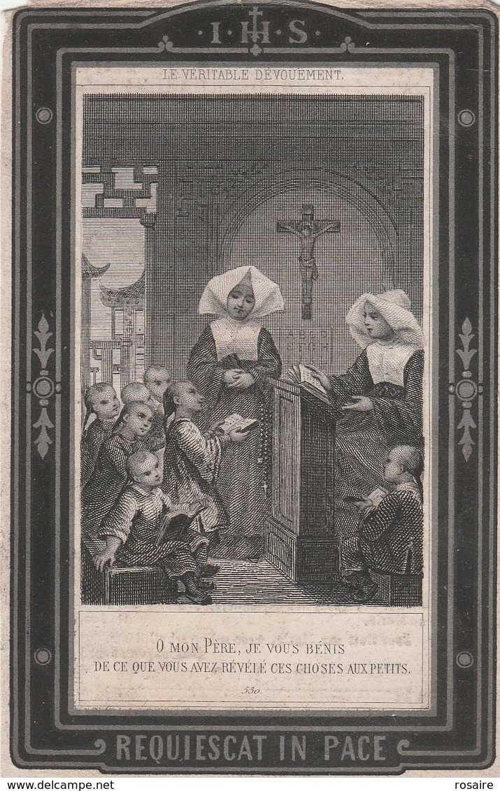 Overste Meisjes-weezenhuis-rosa Isabella Bouquet-meulebeke-sottegem 1870 - Images Religieuses