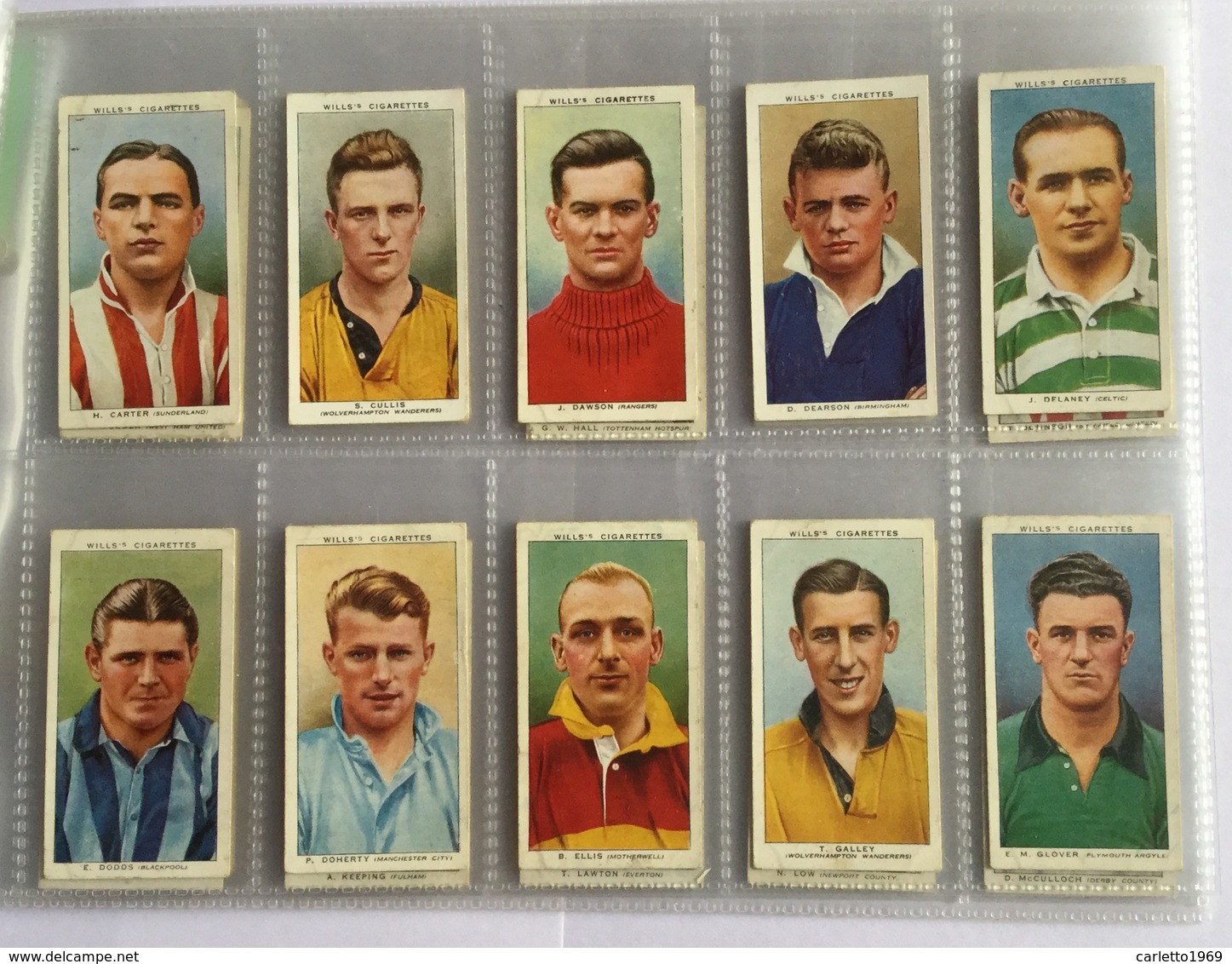 45 FIGURINE CALCIATORI INGLESI 1935  SERIE WILLS CIGARETTES RACCOLTA - Altri & Non Classificati