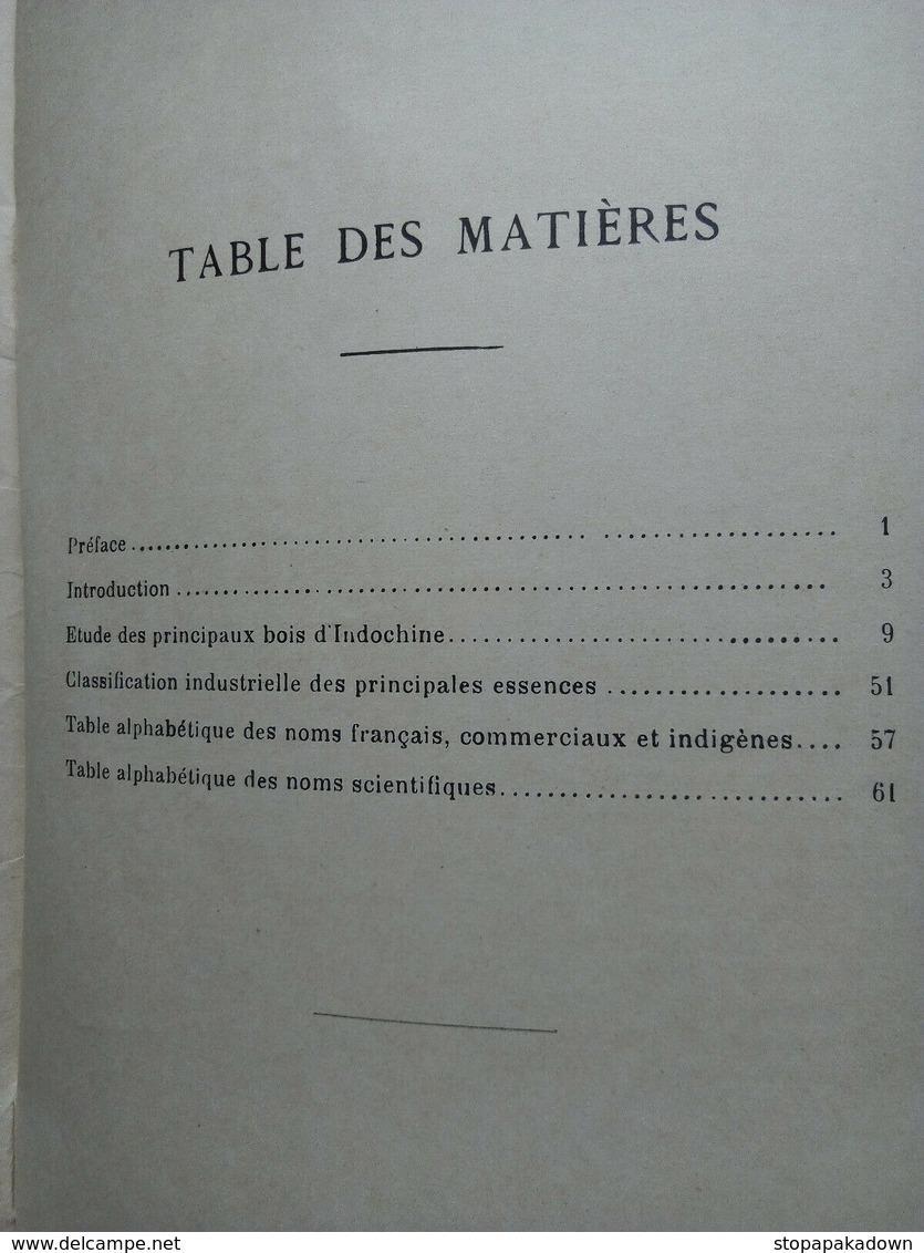 NOTES SUR LES BOIS DE L'INDOCHINE Par A. BERTIN, 1924 - 1901-1940