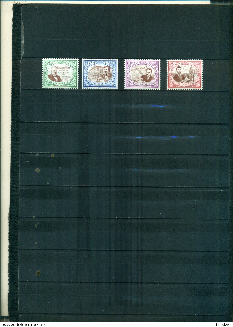 SAN MARINO 120 TIMBRE-POSTE DE SAINT MARIN 4 VAL NEUFS A PARTIR DE 0.60 EUROS - Unused Stamps