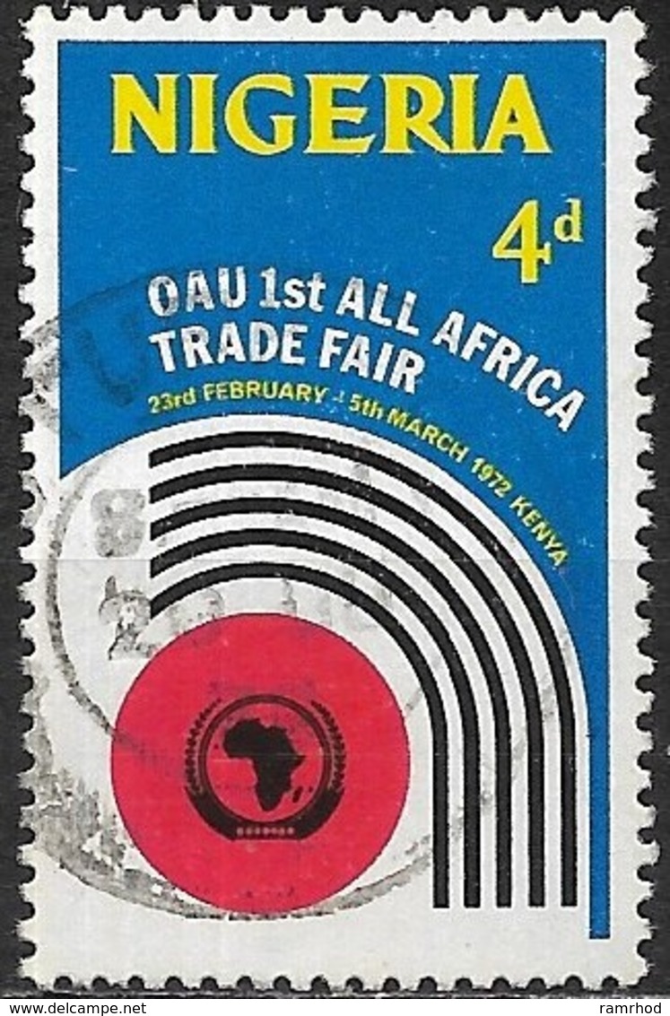 NIGERIA 1972 All-Africa Trade Fair - 4d. Trade Fair Emblem FU - Nigeria (1961-...)