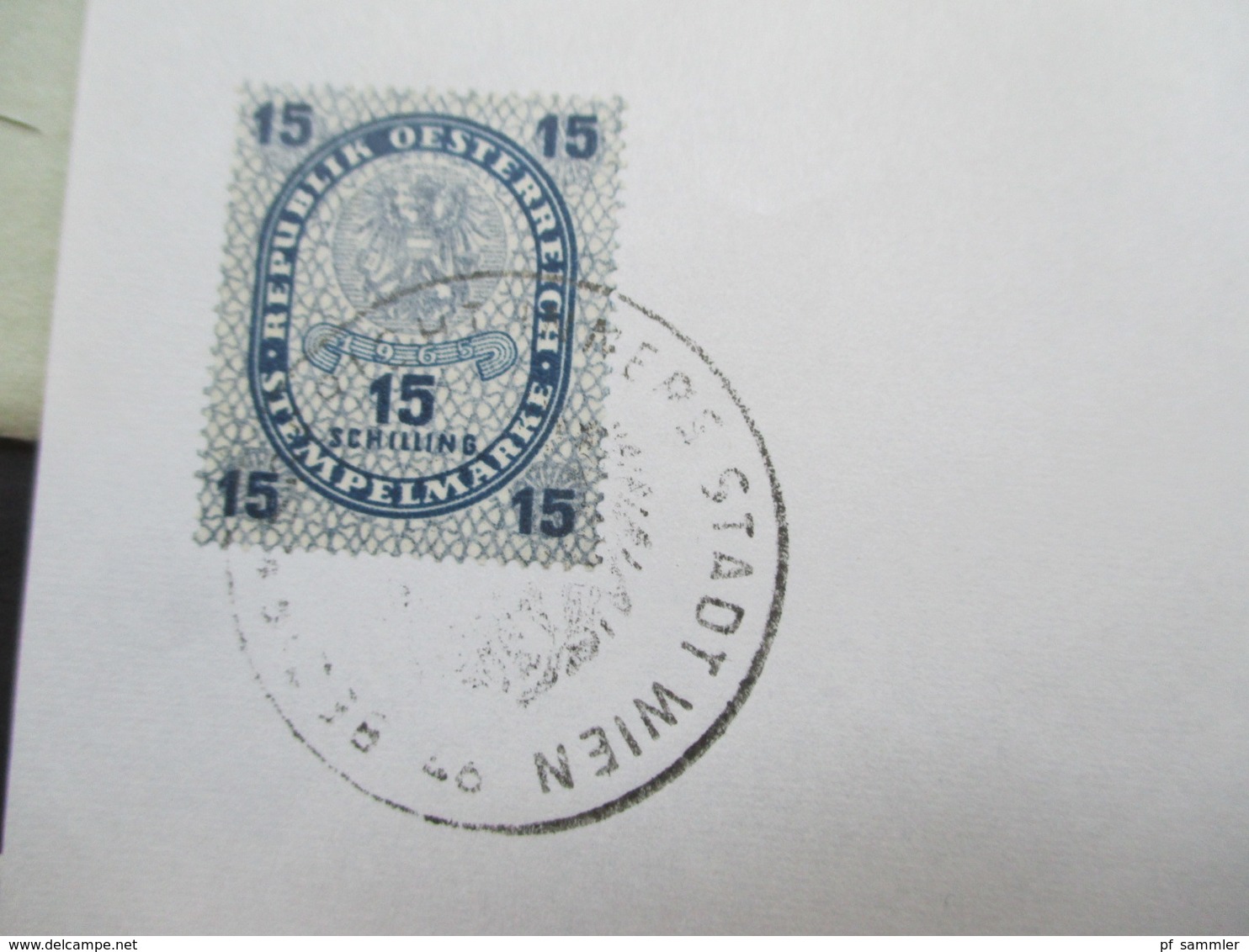 Österreich 1951 Amtsbrief Bezirksgericht Hietzing - Wien mit Inhalt und Stempel / Fiskalmarke Revenue. Nachporto Marke