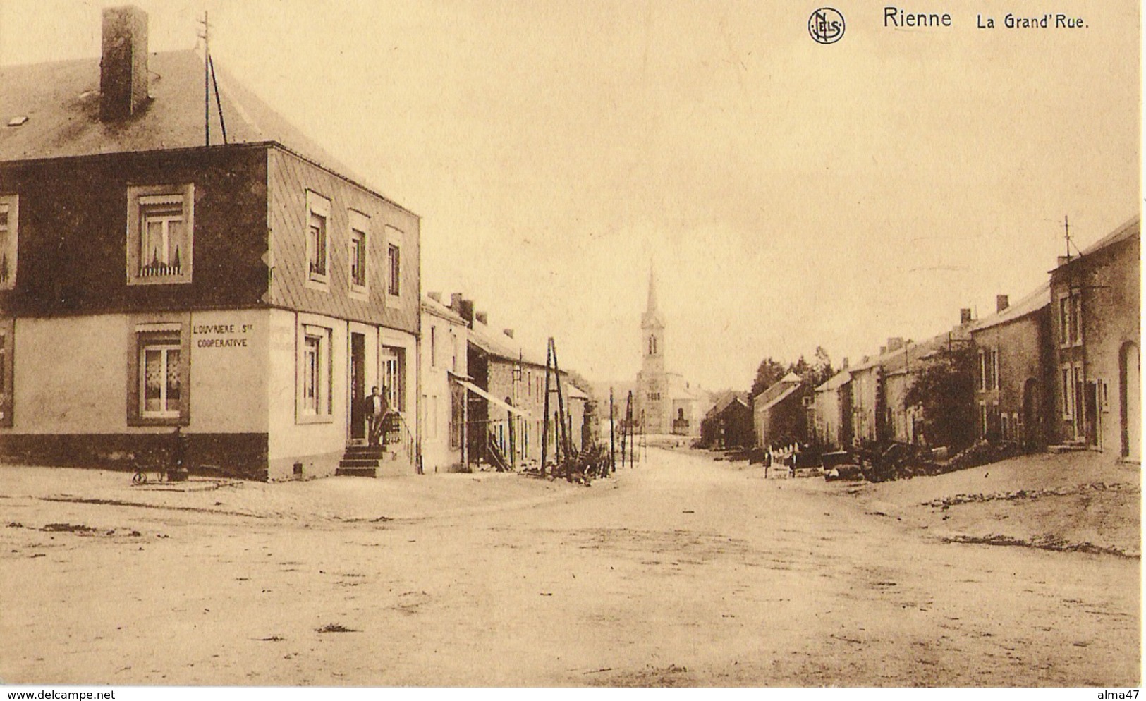 Rienne - La Grand Rue Avec Sté Coop. L'ouvrière - Pas Circulé - Edit. Sté Coopérative L'Ouvrière - SUPER - Gedinne