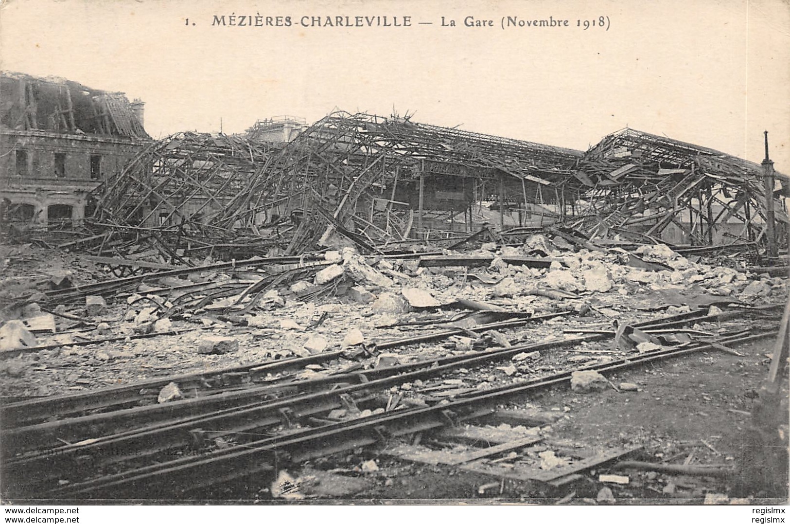 8-MEZIERES-CHARLEVILLE-RUINES DE LA GARE-N°518-C/0023 - Autres & Non Classés