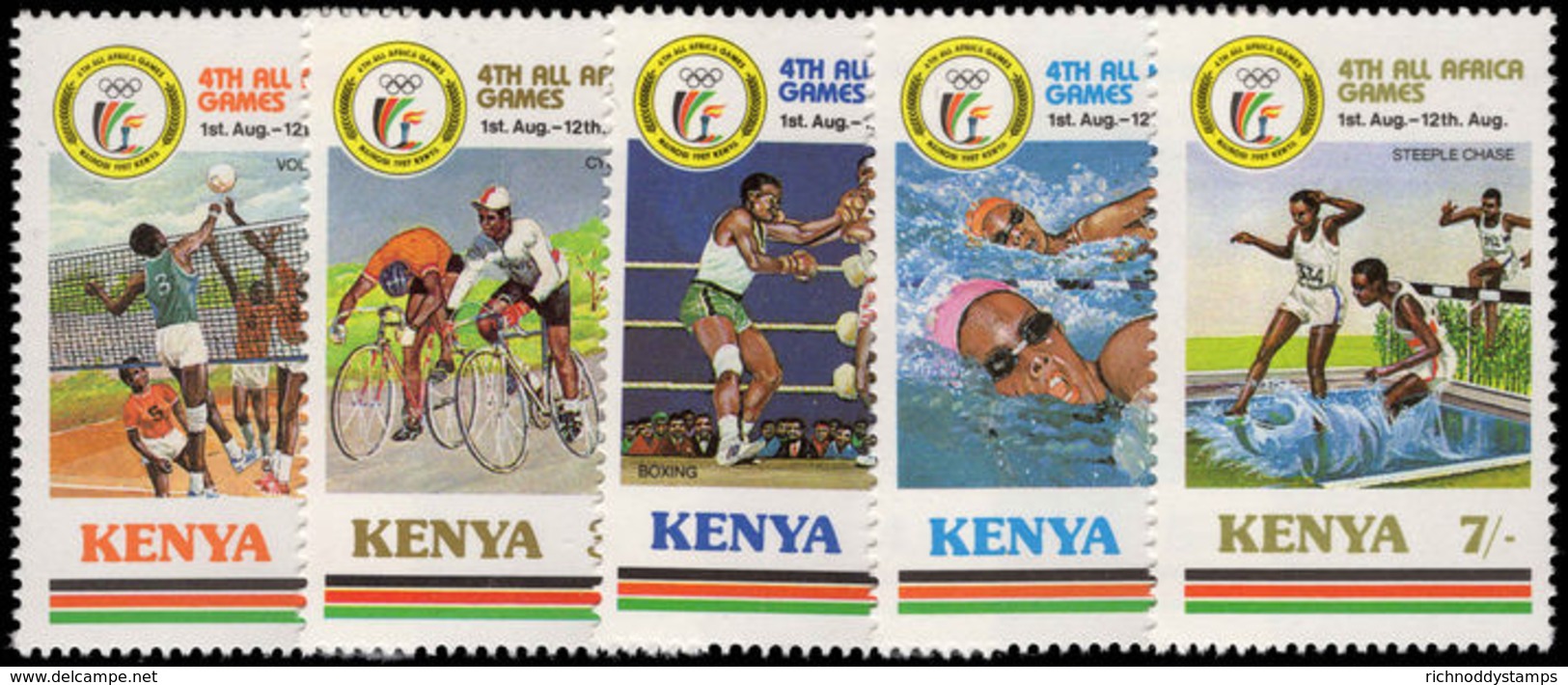 Kenya 1987 All-Africa Games Unmounted Mint. - Kenia (1963-...)