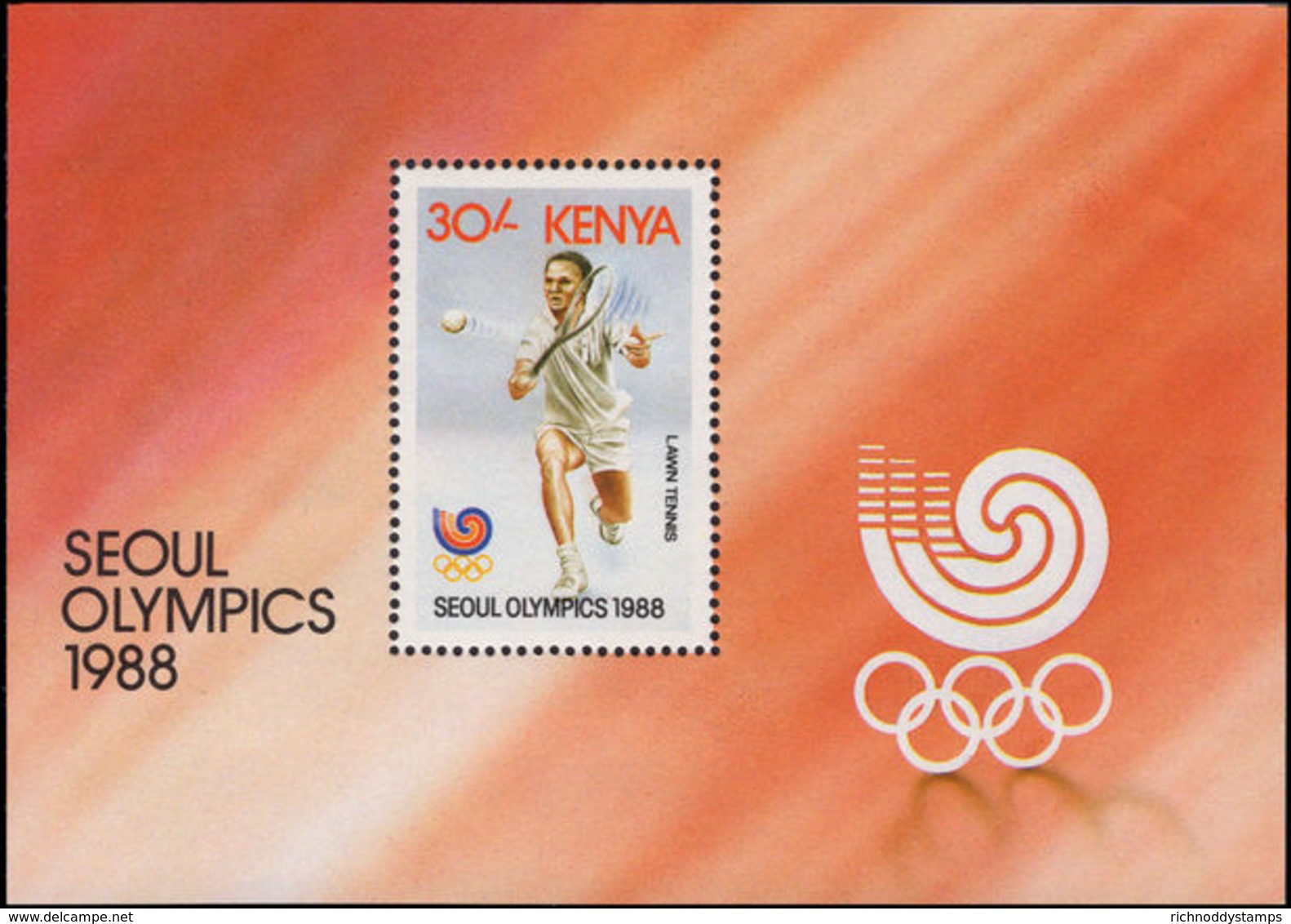 Kenya 1988 Olympic Games Souvenir Sheet Unmounted Mint. - Kenya (1963-...)