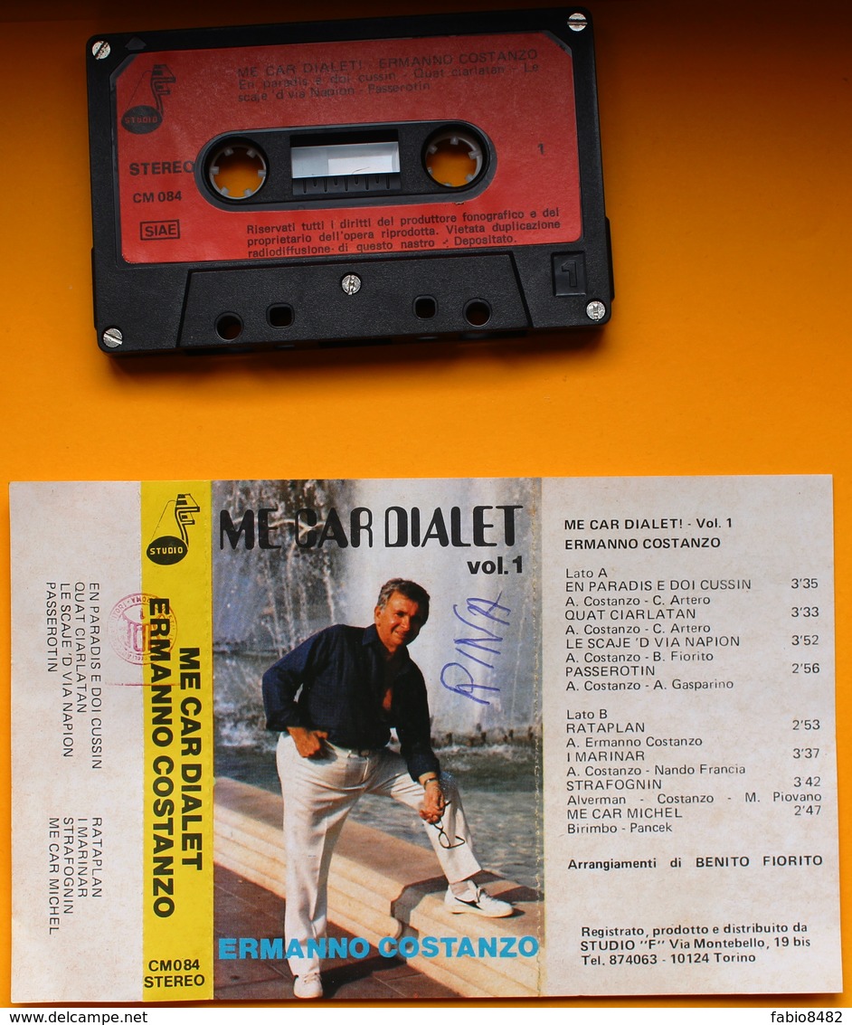 MC MUSICASSETTA ERMANNO COSTANZO ME CAR DIALET Vol.1 Etichetta STUDIOF - CM084 - Cassette