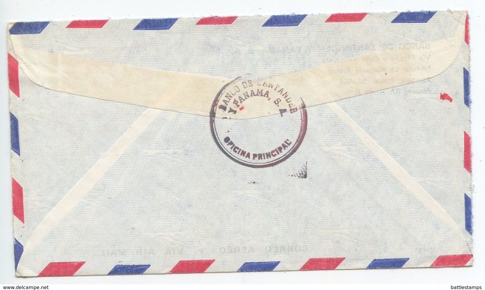 Panama 1973 Airmail Cover To Stuttgart Germany, Scott RA62 & Meter - Panama