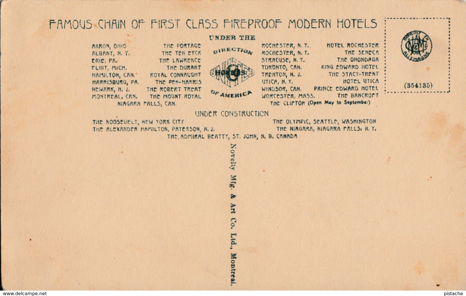 Montreal Québec Canada - The Mount Royal Hotel - Nice Illustration - Unused - Very Good Condition - 2 Scans - Montreal