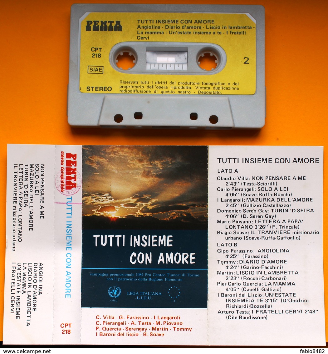 MC MUSICASSETTA TUTTI INSIEME CON AMORE Etichetta PENTA CPT 218 - Audiokassetten