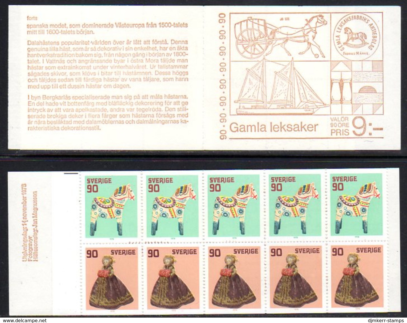 SWEDEN 1978 Christmas Booklets MNH / **.  Michel MH70-71 - 1951-80