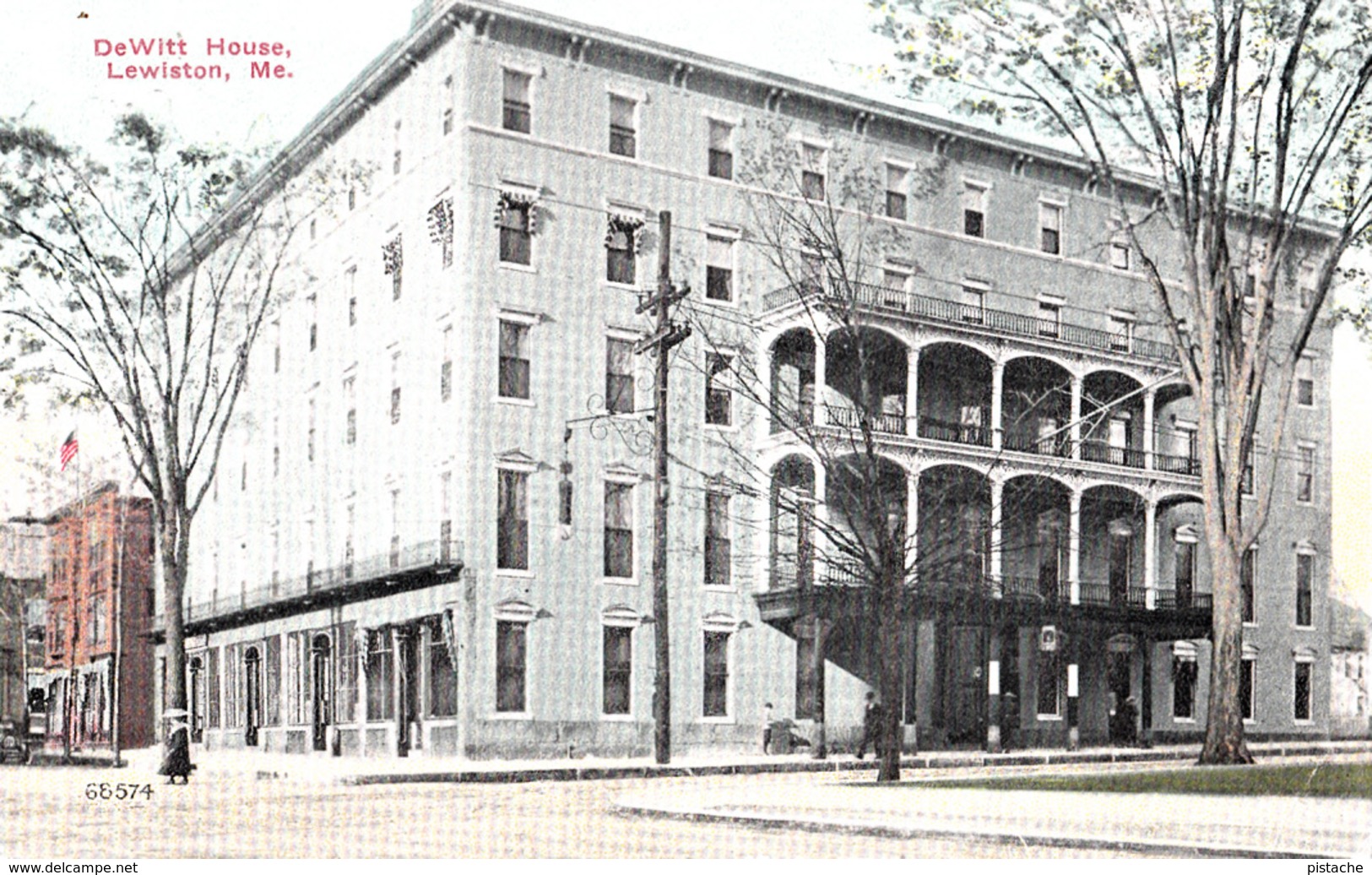 Dewitt House Hotel In Lewiston Maine U.S.A. - Unused - 2 Scans - Lewiston