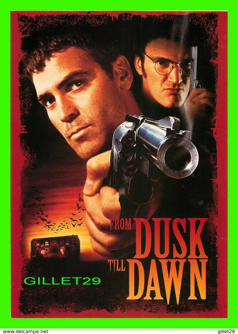 AFFICHE DE FILM - " FROM DUSK TILL DAWN "  DE ROBERT RODROGUEZ , 1996 - HARVEY KEITEL, GEORGE CLOONEY, QUENTIN TARANTINO - Affiches Sur Carte