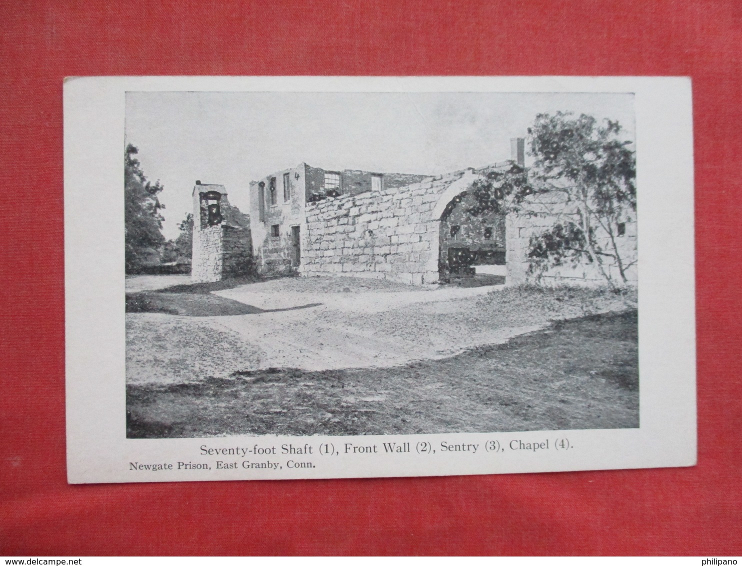 Seventy Foot Shaft   Wall, Sentry  Chapel    Newgate Prison          East Granby Conn.      Ref 3430 - Bagne & Bagnards