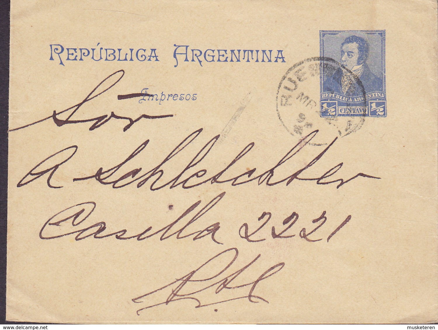 Argentina Postal Stationery Ganzsache Entier Wrapper Streifband Bande Journal Sociedad Filatelia (2 Scans) - Ganzsachen