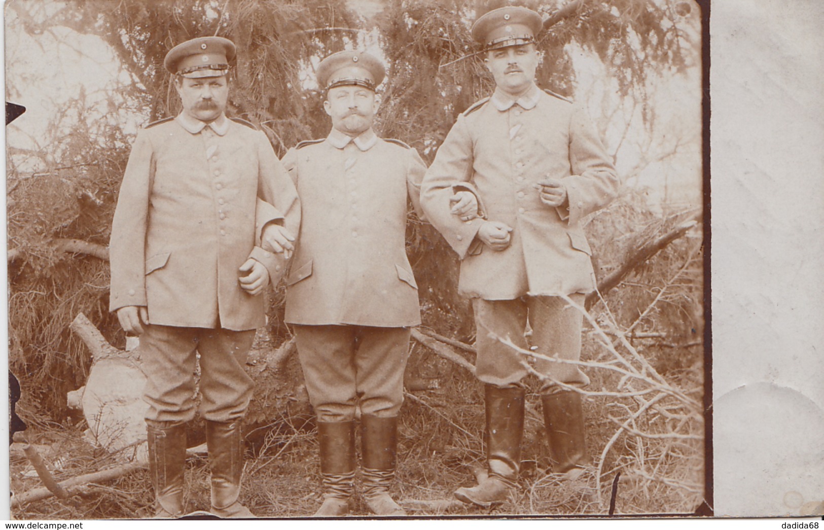 CARTE PHOTO ALLEMANDE - GUERRE 14-18 - TROIS BAVAROIS - Guerre 1914-18