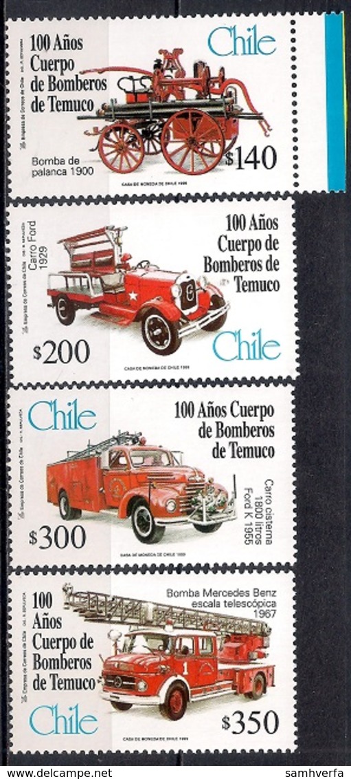 Chile 1999 - MINT - The 100th Anniversary Of Temuco Fire Department - Chile