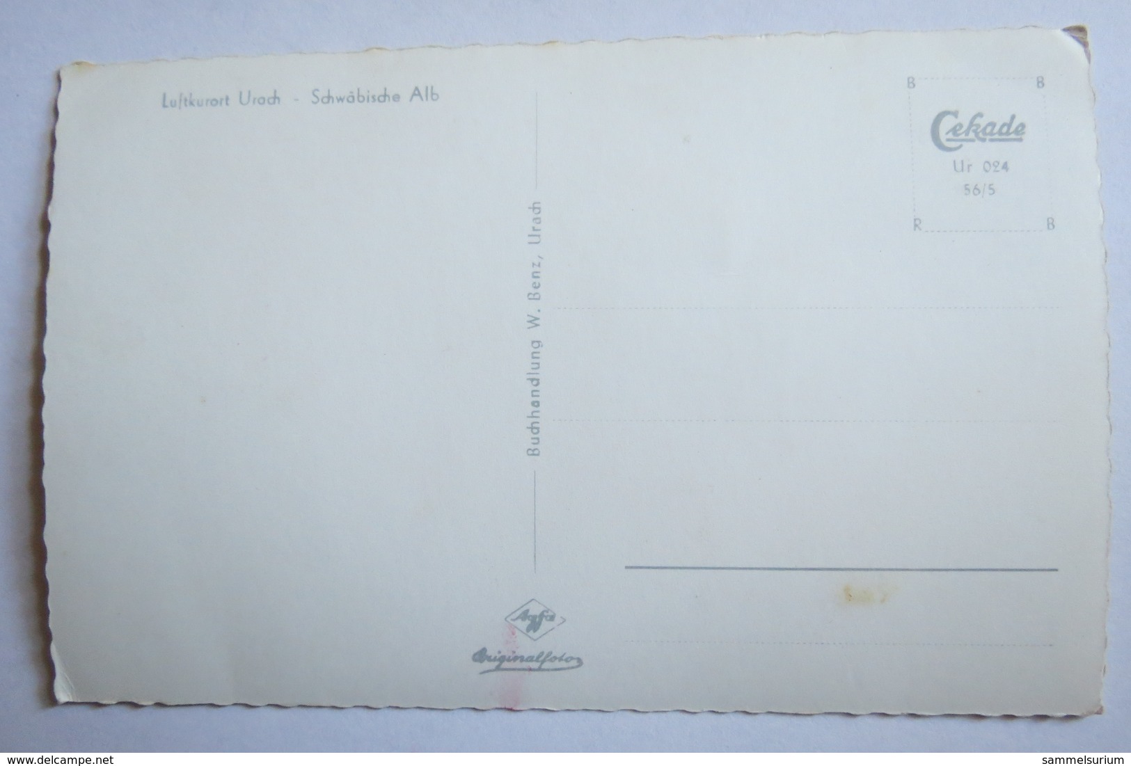 (11/2/51) Postkarte/AK "Urach" Luftkurort In Der Schwäbischen Alb - Bad Urach