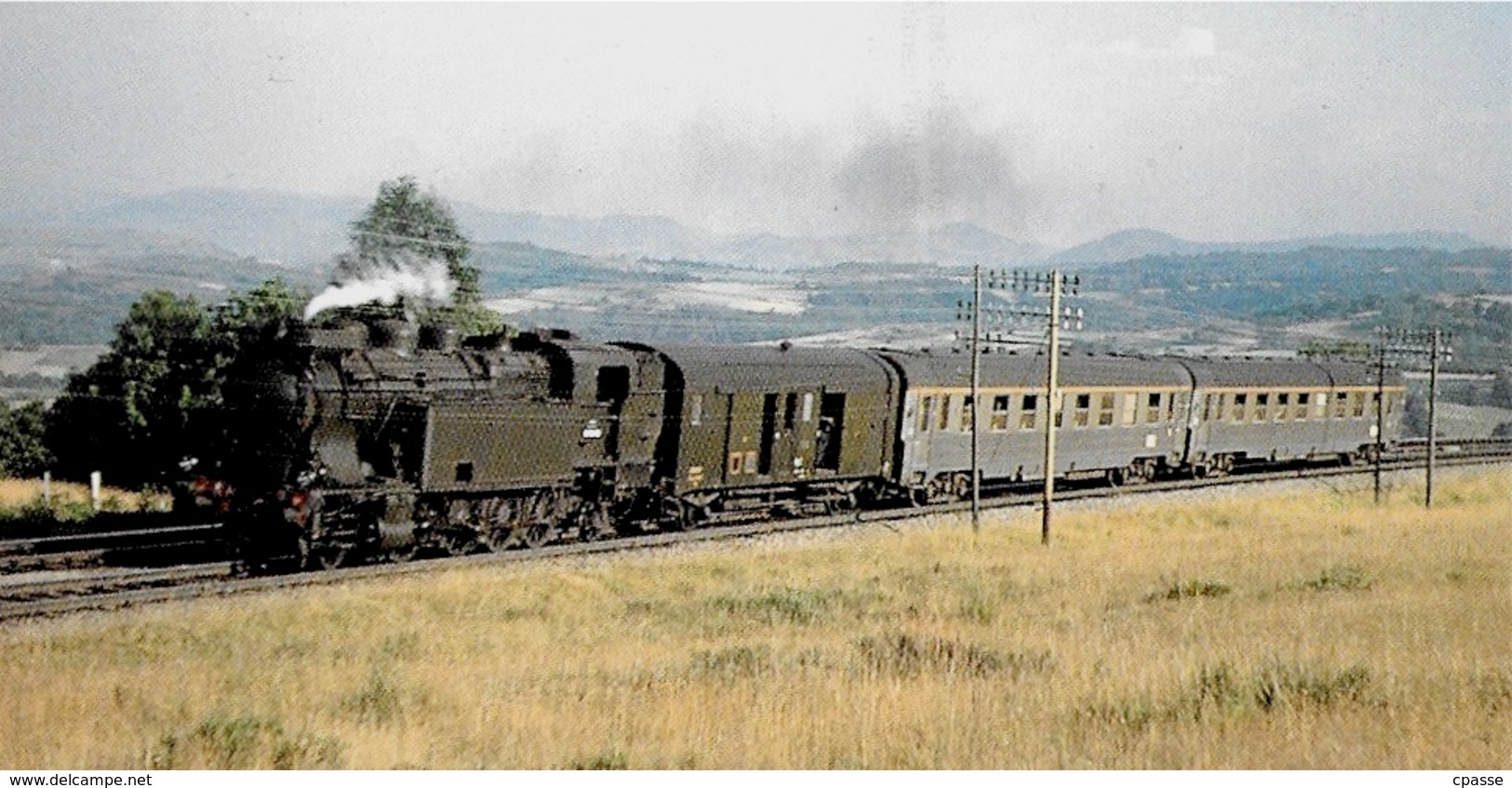 CPM 63 Puy-de-Dôme - Locomotive 141 TA Rampe Du Vauriat Thermal Express Entre Chanat (La Mouteyre) & Volvic * Train Le - Sonstige & Ohne Zuordnung