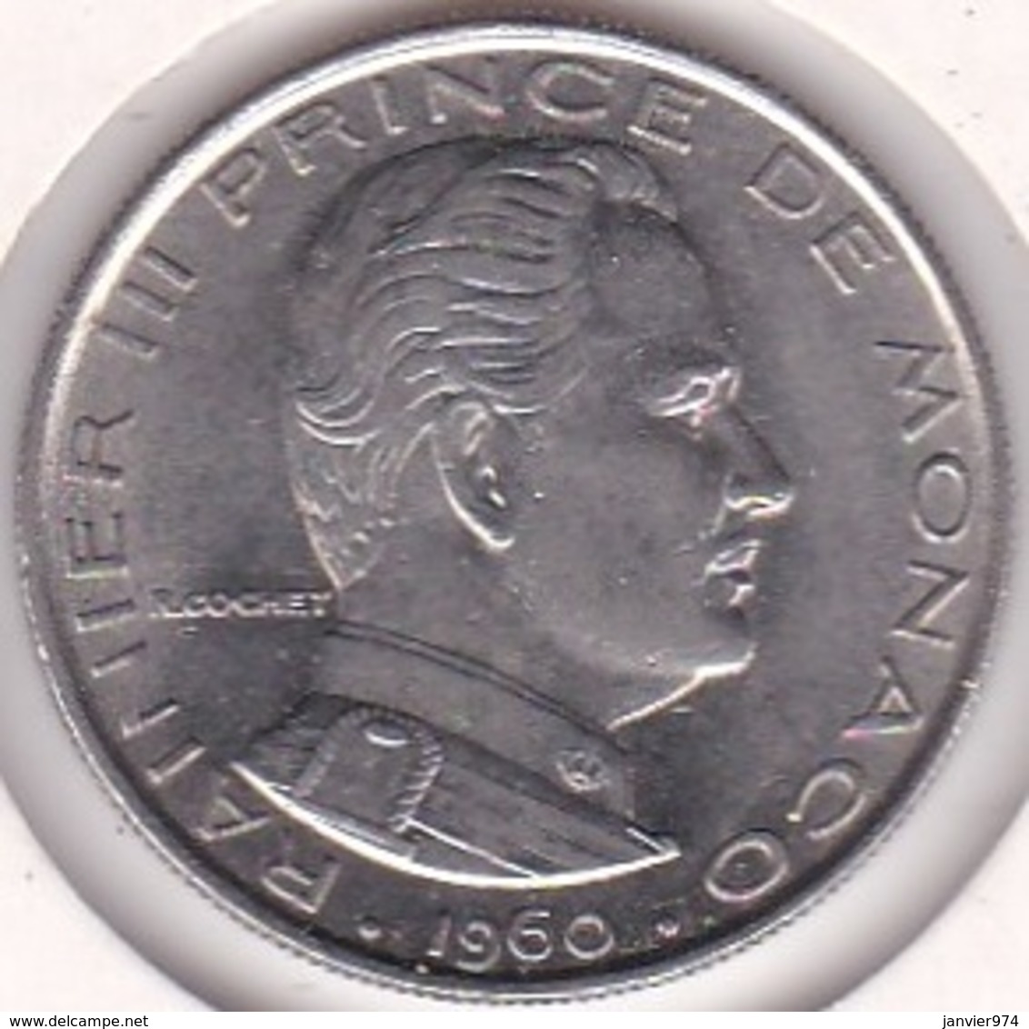 MONACO. 1 FRANC 1960 RAINIER III - 1960-2001 Nouveaux Francs