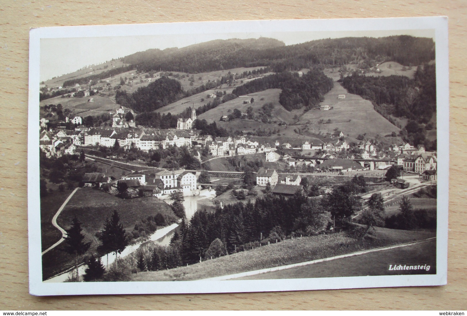 SVIZZERA SUISSE HELVETIA POST CARD FROM LICHTENSTEIG - Lichtensteig