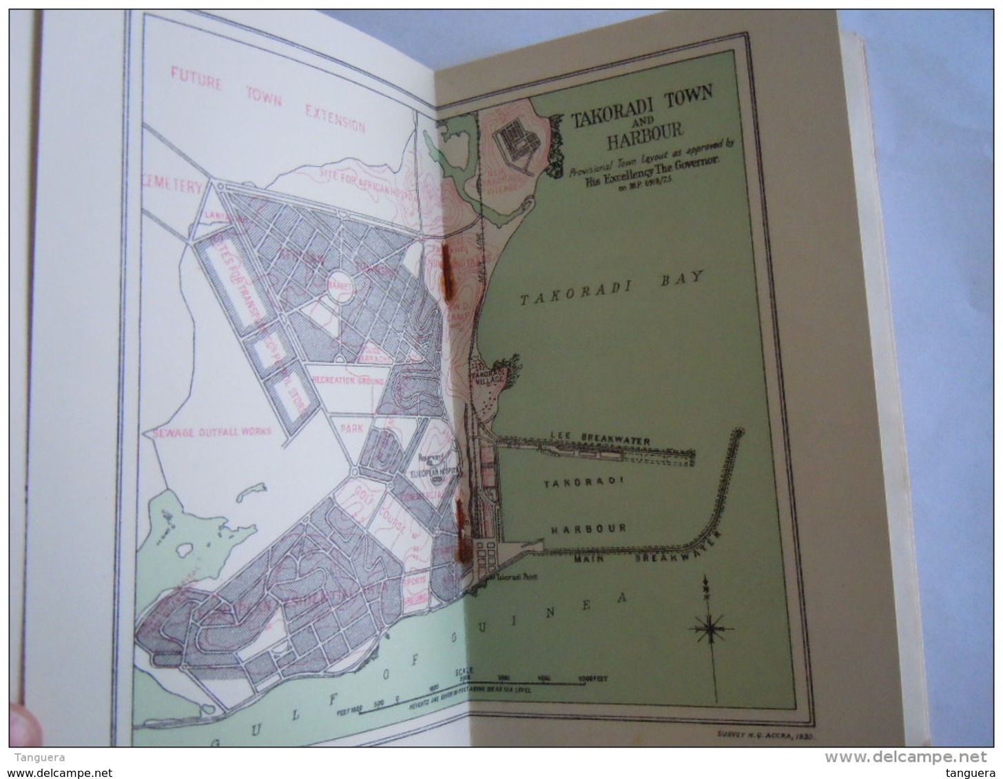 Côte d'Or Un des Merveilleux Pays de l'Afrique Equatoriale ca 1930 26 p. 2 cartes 1 plan cacao cocotiers Accra Kumasi