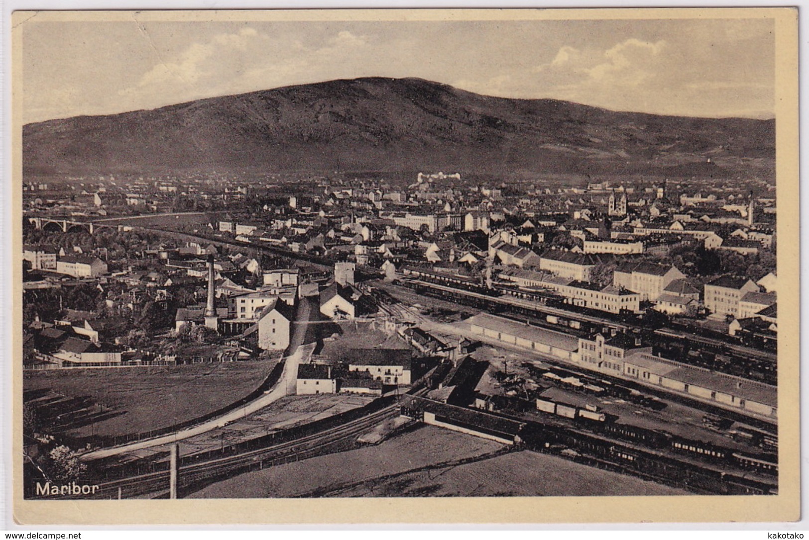 MARIBOR - MELJE - SKLADISCA CARINARNICE IN DRZAVNE ZELEZNICE , Slovenia , Slowenien , Old Postcard , Ansichtskarte - Slowenien