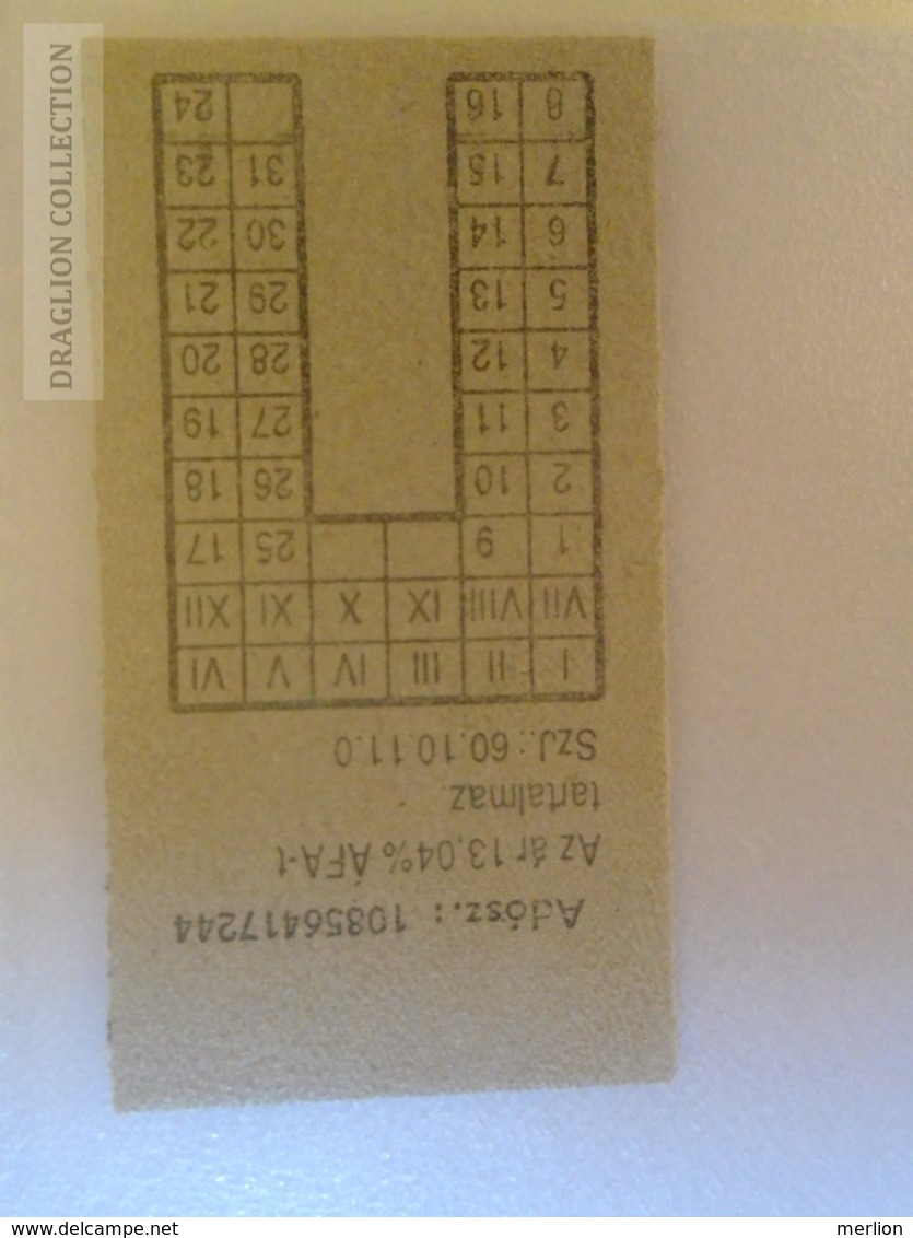 E0270 Railway -Train - Edmondson Ticket -  Hungary  MÁV  MINTA -SPECIMEN - Muster -Station Gare  Almásfüzitő Felső - Europe