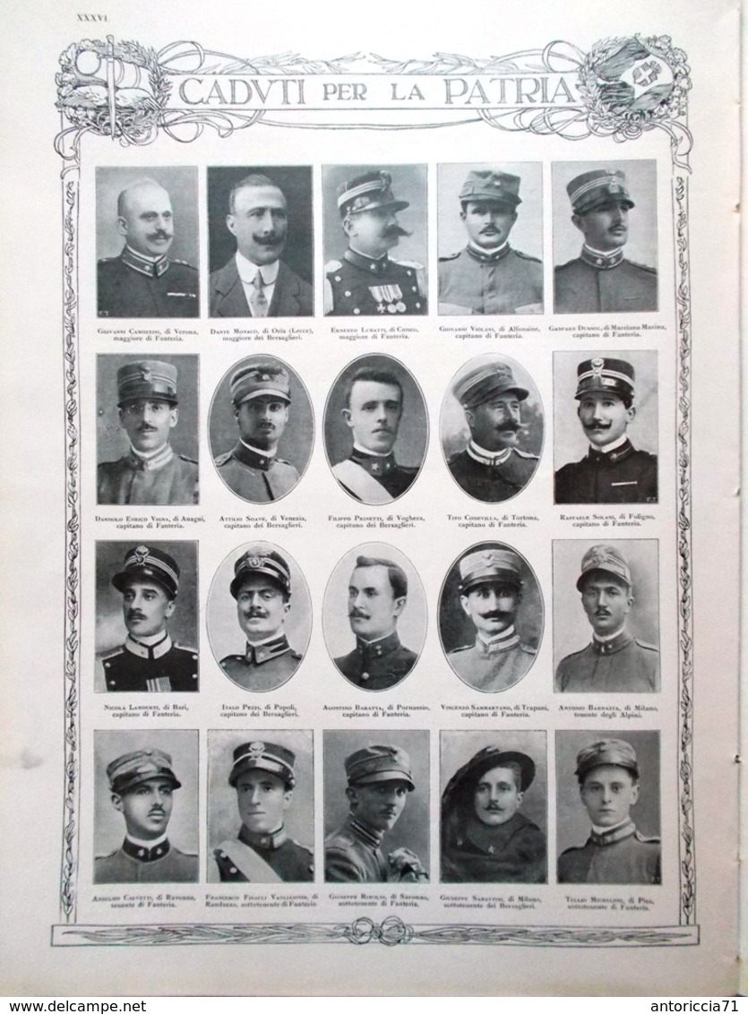 L'illustrazione Italiana 28 Novembre 1915 WW1 Gorizia Forte Hensel Malborghetto - Guerra 1914-18