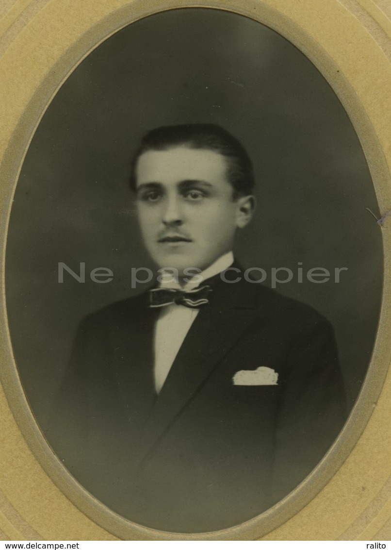 Portrait D'un Homme F. Courier C.1910 Par Simonneau à Fontenay-le-Comte Vendée 85 - Identified Persons