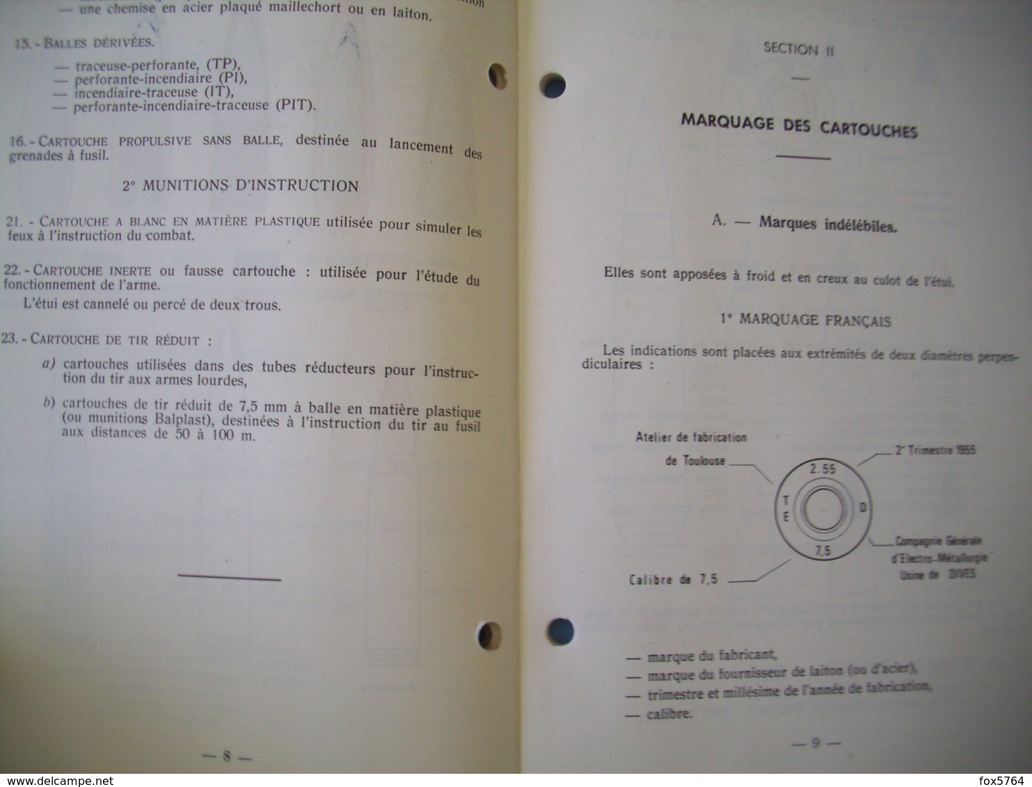 REGLEMENT SUR L'ARMEMENT DE L'INFANTERIE / LES MUNITIONS DE PETIT CALIBRE / 3