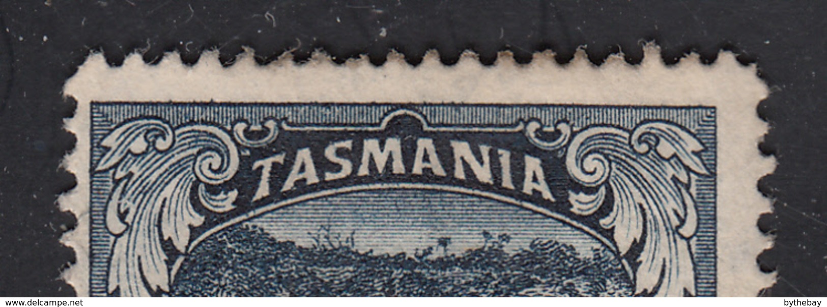 Tasmania 1899-1900 Used Sc 89 2 1/2p Tasman's Arch Re-entry At Top Perfin A Sideways - Gebraucht