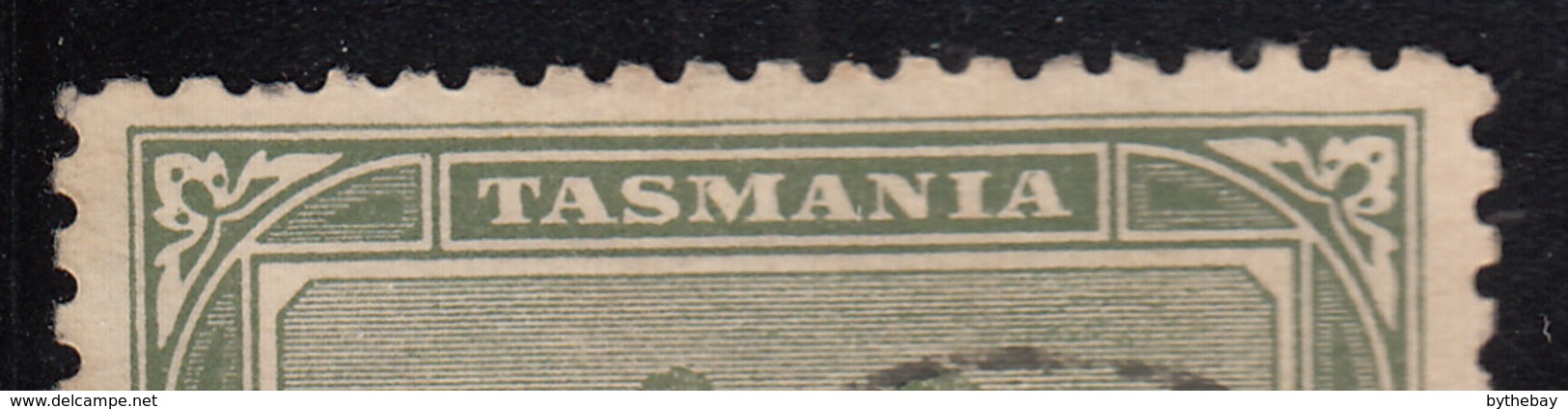 Tasmania 1905-1908 Used Sc 102 1/2p Lake Marion Variety Dots In M, 2nd A In Tasmania - Oblitérés