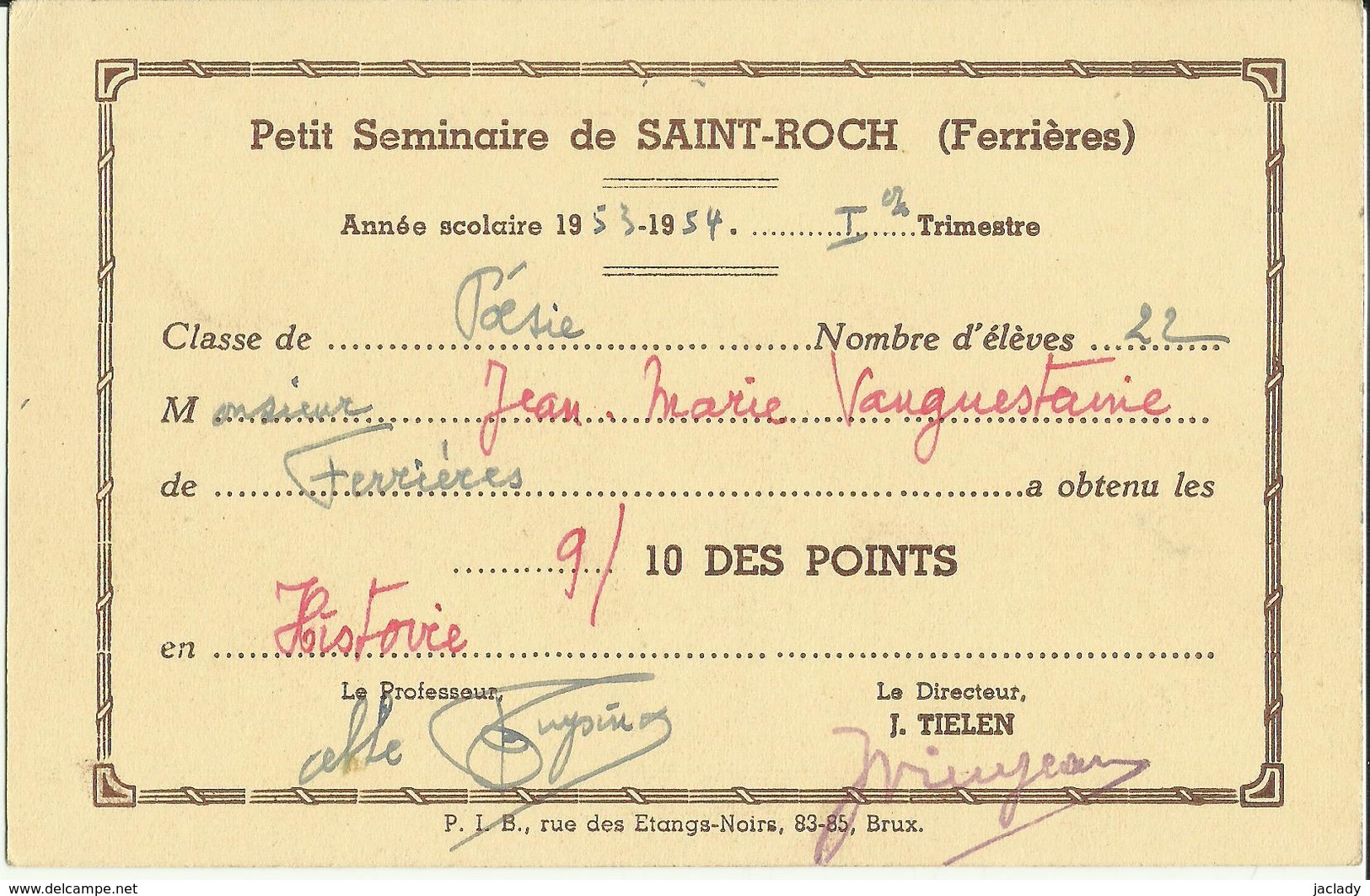 Menin -- La Lys Rouissage Du Lin (au Dos Carte D'honneur De L'école Saint - Roch).    (2 Scans) - Menen