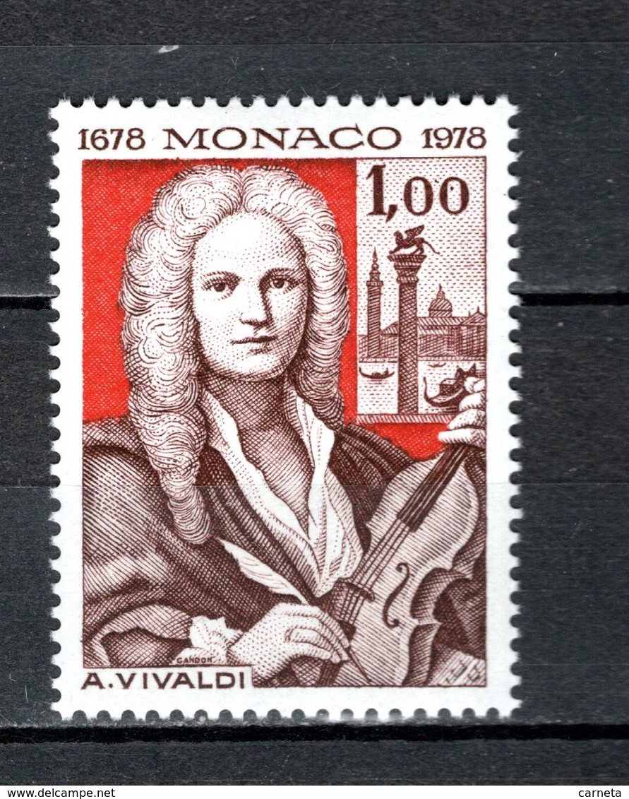 MONACO N° 1133  NEUF SANS CHARNIERE COTE 1.30€   VIVALDI COMPOSITEUR - Unused Stamps