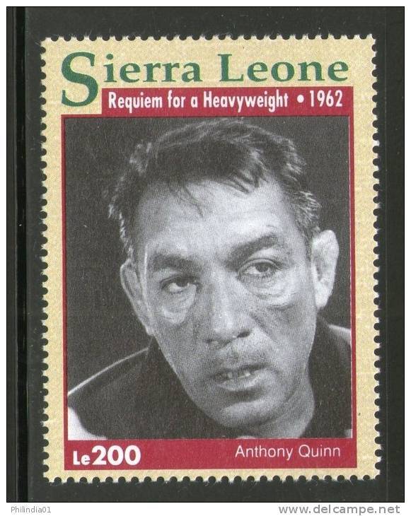 Sierra Leone 1993 Requiem For A Heavyweight - A. Quinn Sc 1610f Boxing Movies Stars Cinema Film Actor Sport MNH # 2775 - Cinema