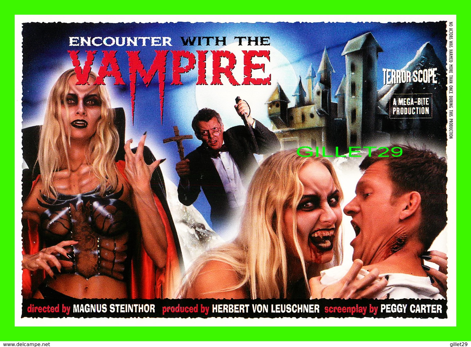 AFFICHE DE FILM - " ENCOUNTER WITH THE VAMPIRE " -  DIRECTED BY MAGNUS STEINTHOR - GO-CARD 1998 No 3505 - - Affiches Sur Carte